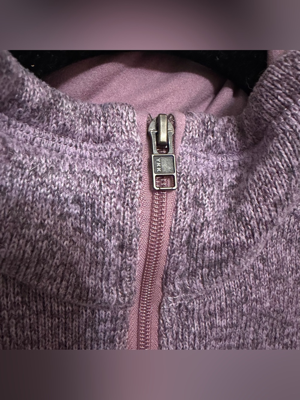 Patagonia Better Sweater Heathered Lavender Quarter-Zip Fleece Pullover Small - Picture 4 of 8